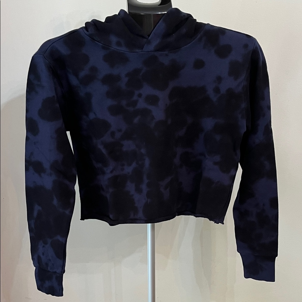 NWT Revolve’s 525 Indigo Tie-Dye Cropped Hoodie